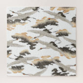 Puzzle Grue de style japonais : design élégant. (Vertical)