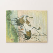 Puzzle Grues orientales au bord de l'eau (Horizontal)