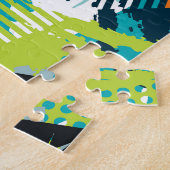 Puzzle Grunge Abstrait : Surface Robuste Sans Fil. (Côté)