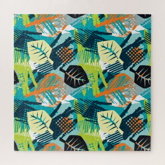 Puzzle Grunge Abstrait : Surface Robuste Sans Fil. (Horizontal)