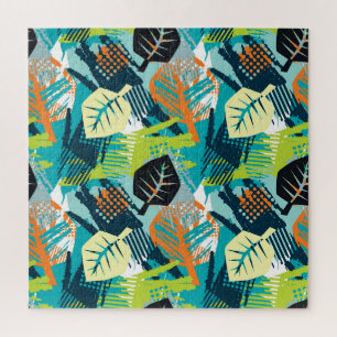 Puzzle Grunge Abstrait : Surface Robuste Sans Fil.