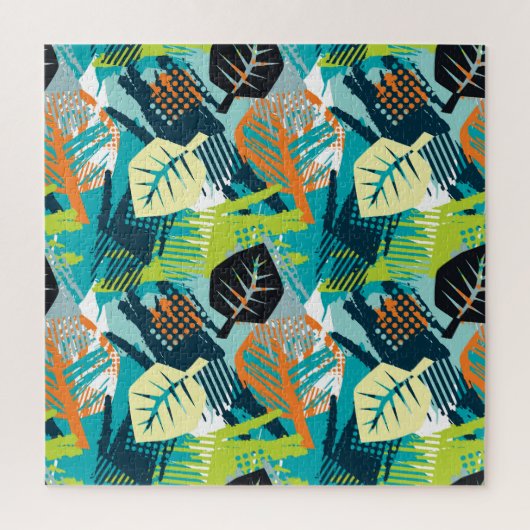 Puzzle Grunge Abstrait : Surface Robuste Sans Fil. (Vertical)