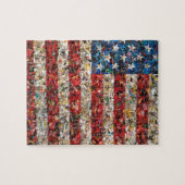Puzzle grunge american flag (Horizontal)