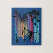 Puzzle Grunge Design (Vertical)