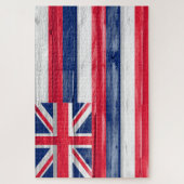 Puzzle Grunge du drapeau de l'État d'Hawaii (Vertical)