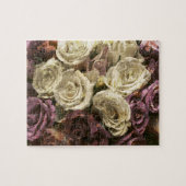 Puzzle Grunge, rose, photo (Horizontal)