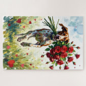 Puzzle GSP Livrant des Roses Rouges de la Saint-Valentin (Horizontal)