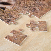 Puzzle Guépard se reposant tôt le matin (Côté)