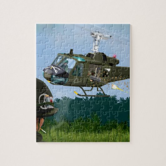 Puzzle Guerre de Vietnam Bell Huey. (Vertical)