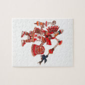 Puzzle Guerrier aztèque de chaman de danse (Horizontal)