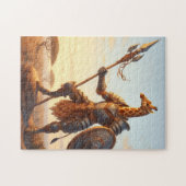 Puzzle Guerrier de girafe (Horizontal)