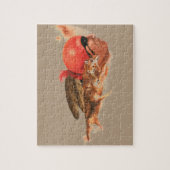 Puzzle Guerrier indien cherokee de clan de loup de Natif (Vertical)