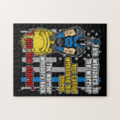 Puzzle Guerrier Trojan de police je suis la tempête (Horizontal)