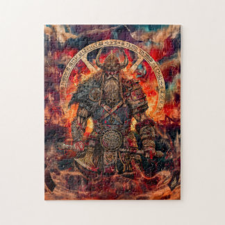 Puzzle Guerrier Viking à Asgard avec les Dieux