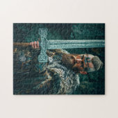 Puzzle Guerrier Viking en tenue authentique (Horizontal)