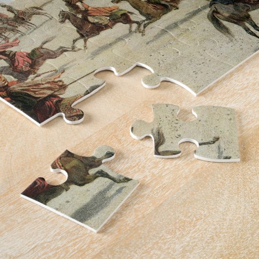 Puzzle Guerriers kurdes et tatars chez Sadar Abbat, (Côté)