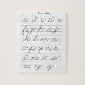 Puzzle Guide cursif minuscule (Vertical)