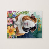 Puzzle Guinea Pig Family Pet Portrait (Horizontal)