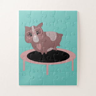 Puzzle Guinée Fitness Pig Gym Drôle Design