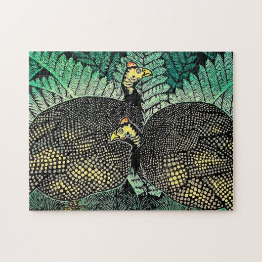 Puzzle Guinée Hens kasamatsu shiro oiseaux art japonais (Horizontal)