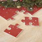 Puzzle Guirlande de Noël accrochant sur une porte (Côté)