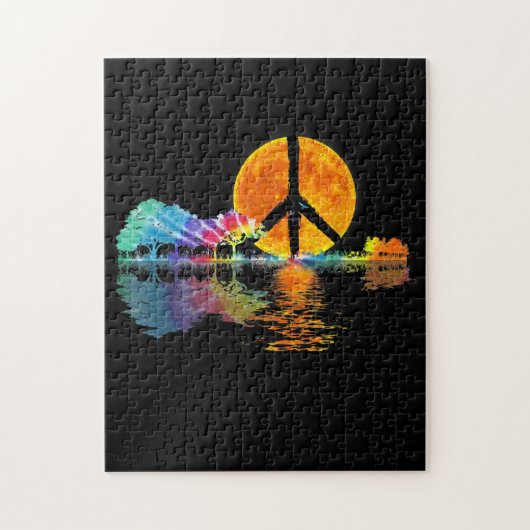 Puzzle Guitar Lake Shadow (Vertical)