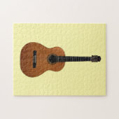 Puzzle Guitare acoustique mignonne Jaune (Horizontal)