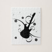 Puzzle Guitare Avec Notes Musicales (Vertical)