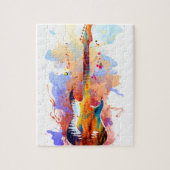 Puzzle Guitare colorée (Vertical)