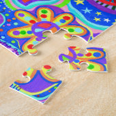 Puzzle Guitare de fille Mermaid de l'hippie psychédélique (Côté)