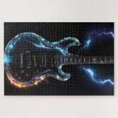 Puzzle Guitare électrique coupe diamant (Horizontal)
