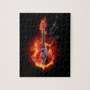 Puzzle Guitare flamboyante