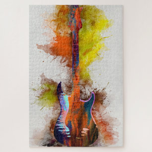 Puzzle Guitare multicolore