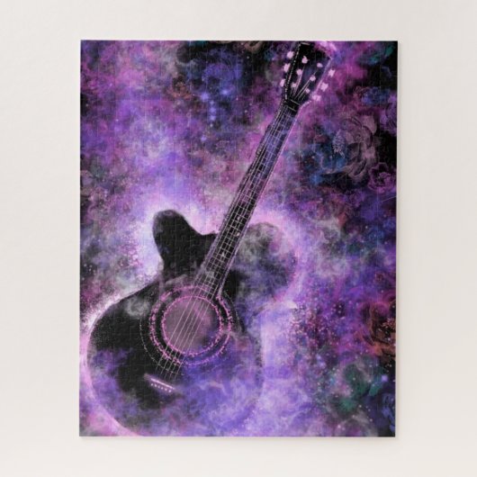 Puzzle guitare romantique (Vertical)
