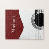 Puzzle Guitare Rouge (Horizontal)