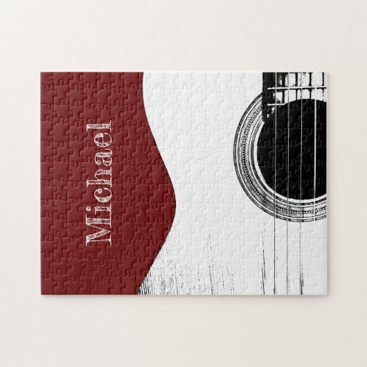 Puzzle Guitare Rouge (Horizontal)