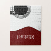 Puzzle Guitare Rouge (Vertical)