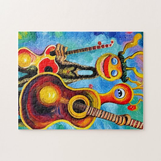 Puzzle Guitares anthromorphes (Horizontal)