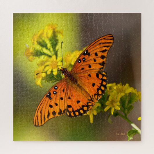 Puzzle Gulf Fritillary alias Papillon de la Passion sur V (Vertical)