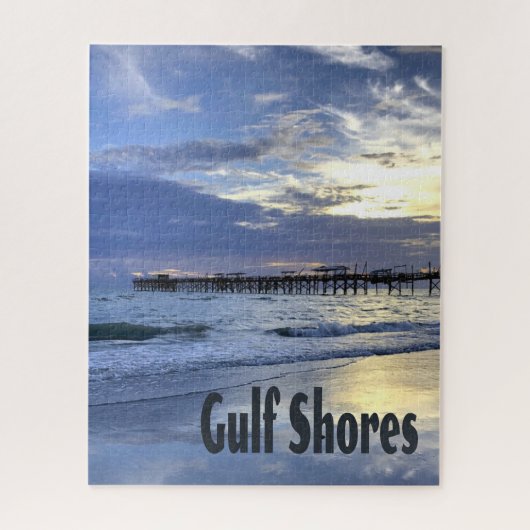 Puzzle Gulf Shores Alabama Beach Sunrise Pier (Vertical)