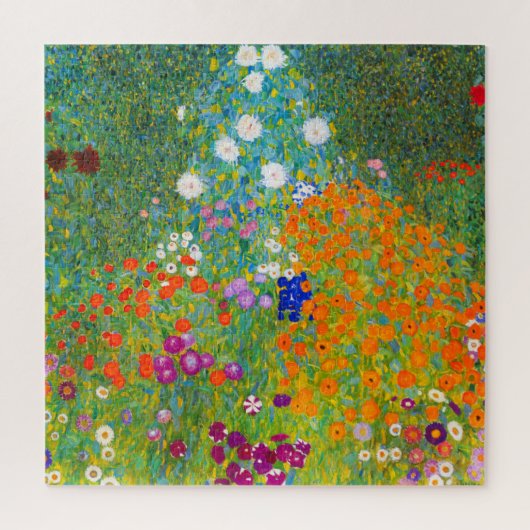 Puzzle Gustav Klimt Bauerngarten Flower Garden Art (Vertical)