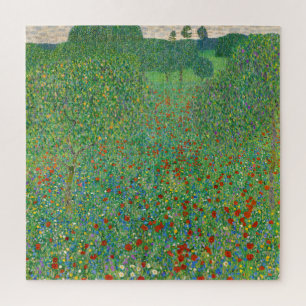 Puzzle Gustav Klimt - Champ de coquelicots