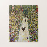 Puzzle Gustav Klimt - Chemin du jardin avec poulets<br><div class="desc">Chemin de jardin avec poulets - Gustav Klimt,  Huile sur toile,  1916</div>