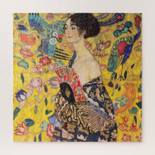 Puzzle Gustav Klimt - Dame au éventail