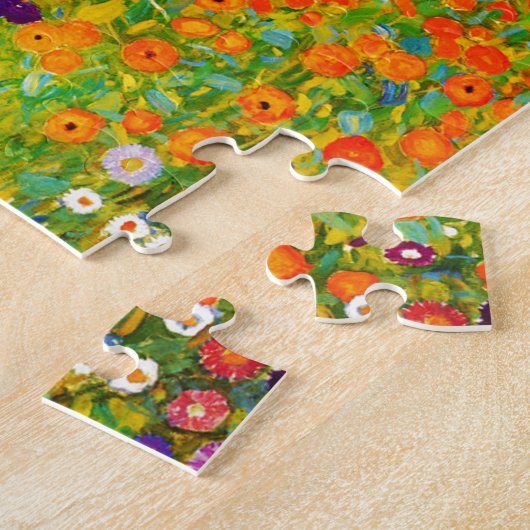 Puzzle Gustav Klimt , “ Farmhouse garden ” (Côté)