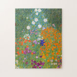 Puzzle Gustav Klimt : Jardin fleuri<br><div class="desc">Un beau puzzle classique avec un jardin fleuri coloré,  peint par le peintre symboliste autrichien Gustav Klimt.</div>