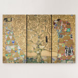 Puzzle Gustav Klimt - Stoclet Frieze Arbre de vie<br><div class="desc">Triptyque de Frieze Stoclet : Arbre de Vie,  Réalisation,  Attente - Gustav Klimt,  Carton,  1909</div>