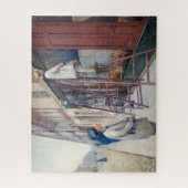 Puzzle Gustave Caillebotte - Les Peintres en bâtiment (Vertical)