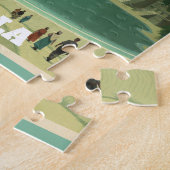 Puzzle  GUTEMALA LAGO PETEN Retro poster (Côté)