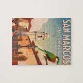 Puzzle  GUTEMALA SAN MARCOS Retro poster (Horizontal)